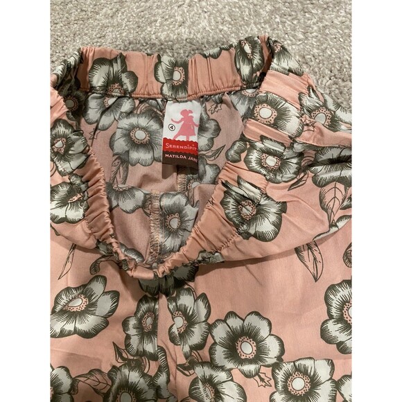 Matilda Jane Serendipity Size 4 Strawberry Bloom Ruffles Wide Leg Pant - Picture 4 of 5